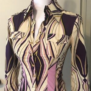 Stretch button up shirt